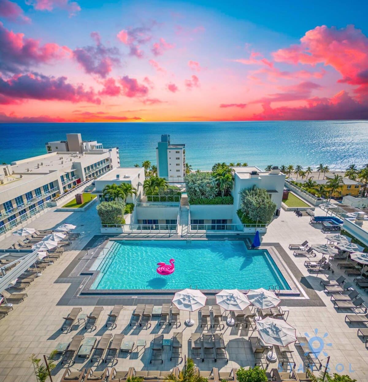 Rooftop Pool - Balcony - Hollywood Beach Broad - Walk Ngoại thất bức ảnh
