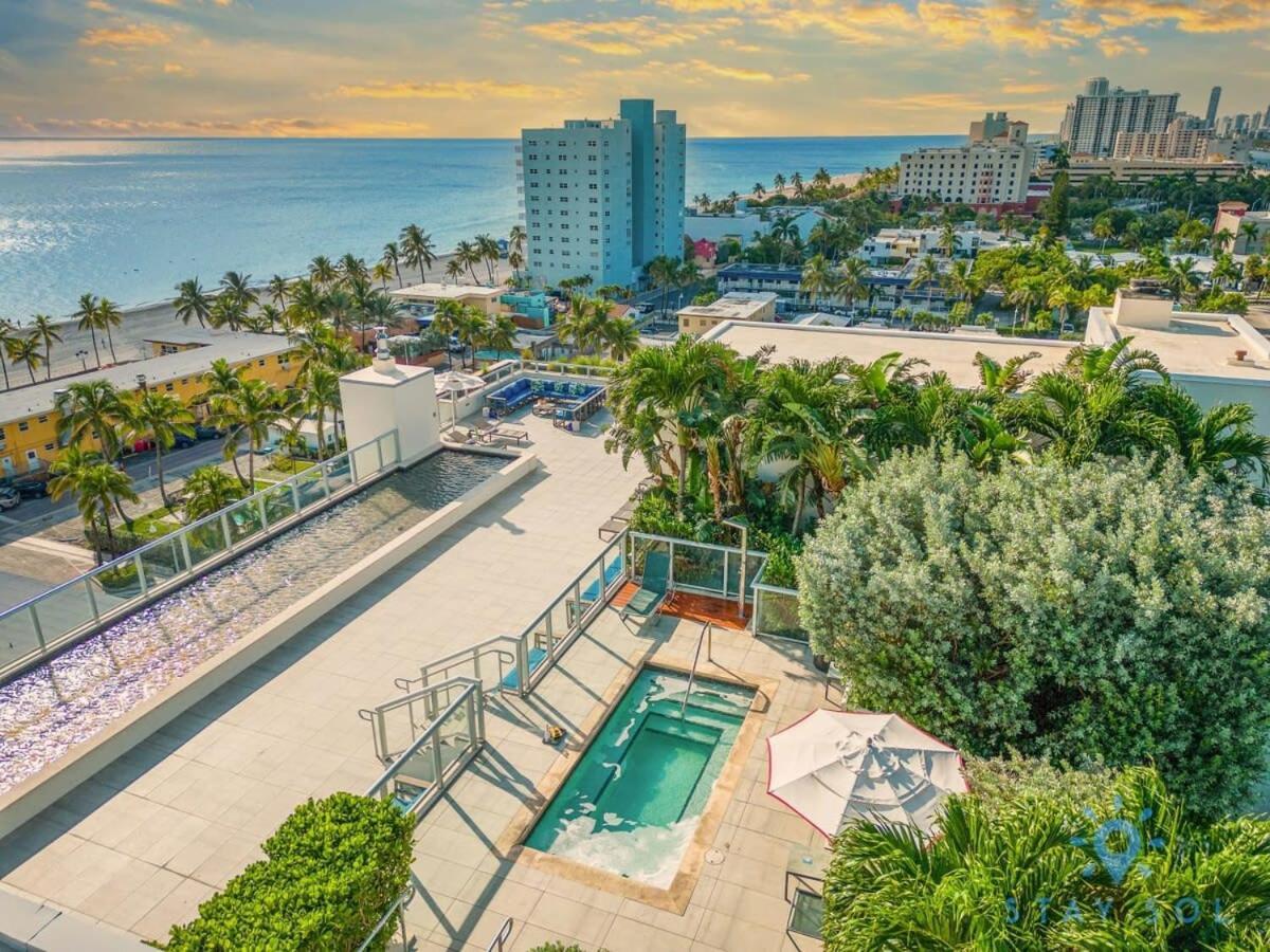 Rooftop Pool - Balcony - Hollywood Beach Broad - Walk Ngoại thất bức ảnh